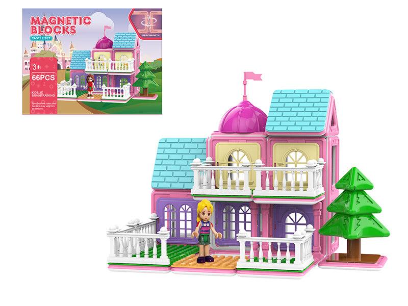 Castle Series Magnetic Building Blocks 66pcs