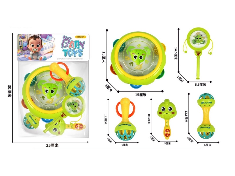 A 5-Piece Set Of Teething Rings