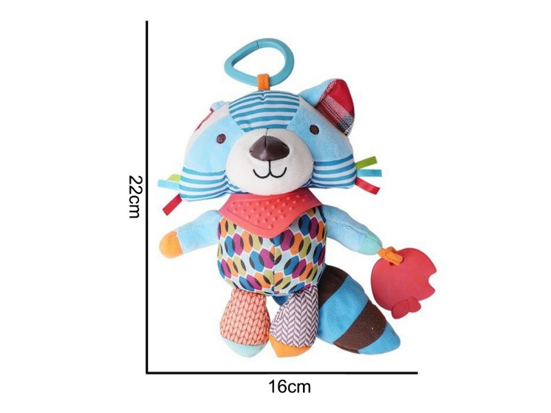 Plush Blue Fox Large Pendant Baby Comfort Plush Animal Toy