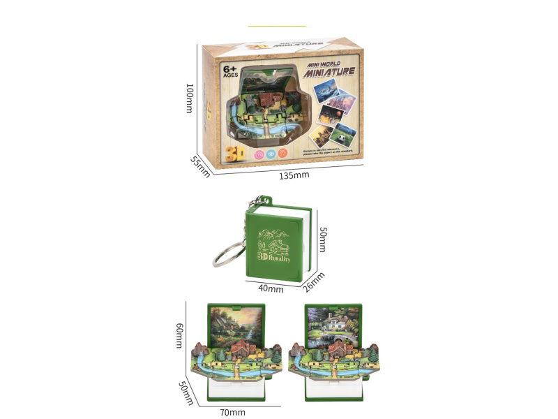 3D Foldable Pop-Up Book -Mini Country House (Upgraded And Enhanced Version)