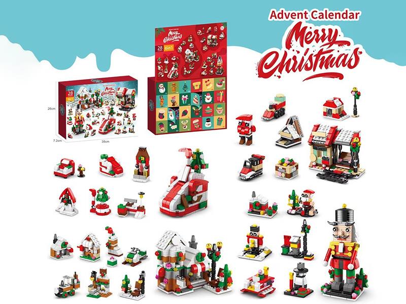 Christmas Advent Calendar Building Blocks Blind Box