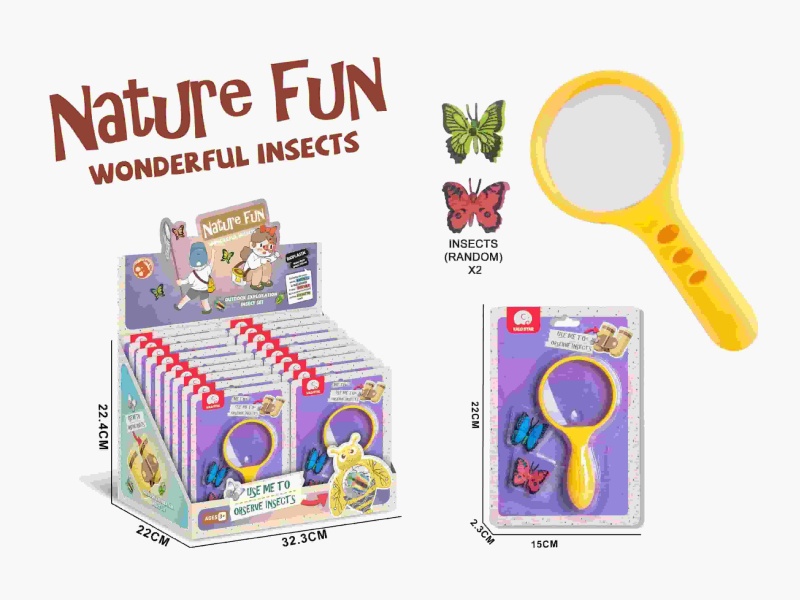 5x Telescope With 2 Insects