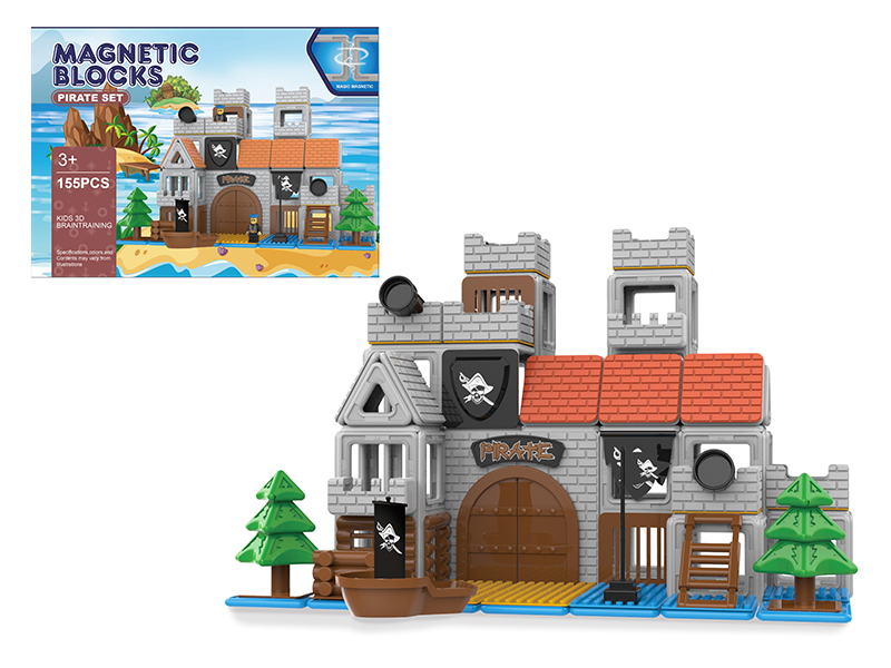 Pirate Series Magnetic Building Blocks 154pcs
