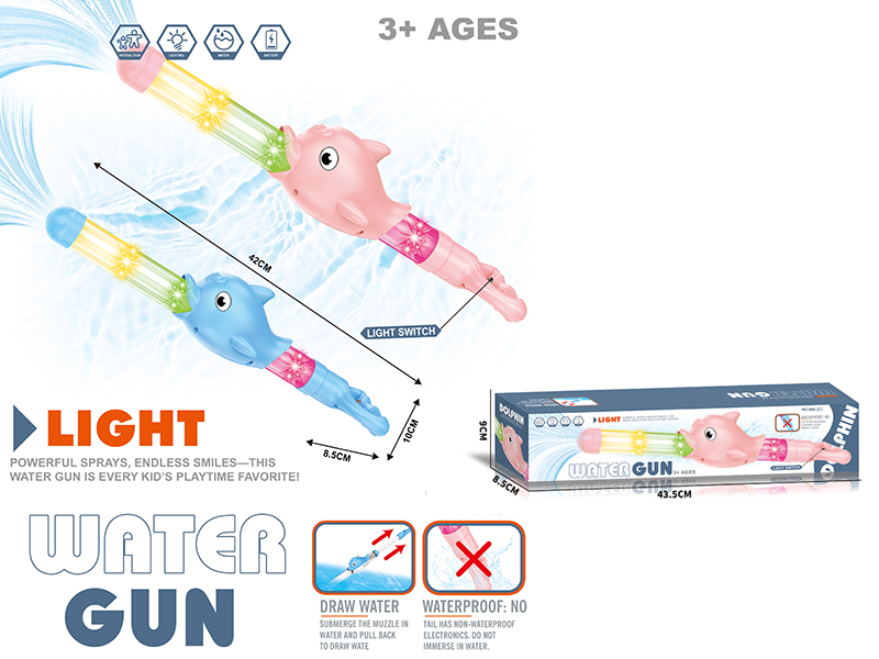 Dolphin Fireworks Water Gun With Lights