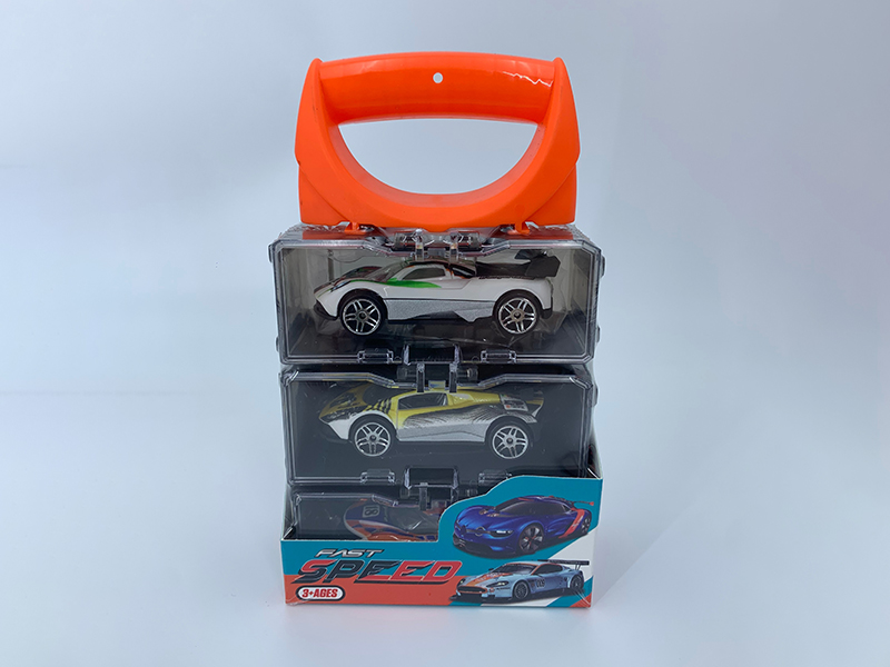 Portable Storage Box Alloy Cars Set