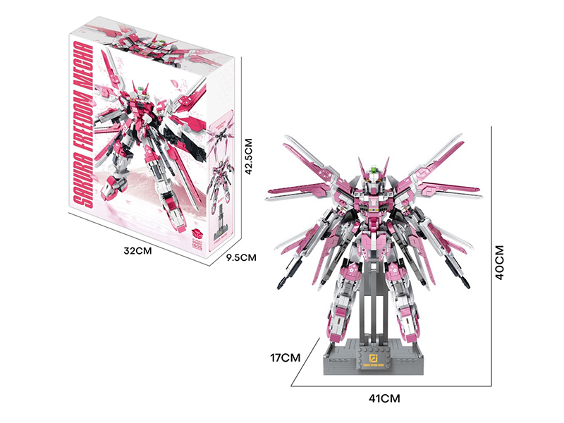 DIY Building Blocks Sakura Freedom Mecha 1605PCS