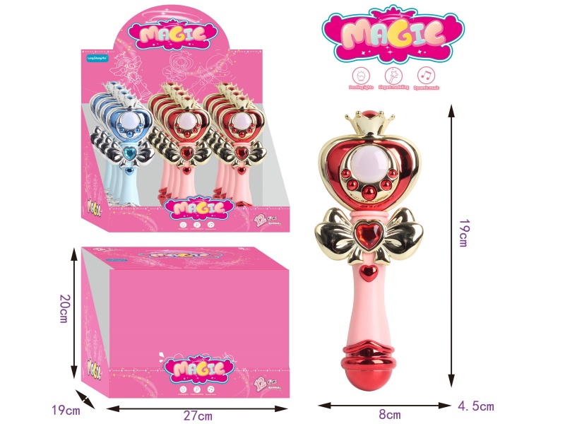 Magic Wand With Light And Music 12PCS