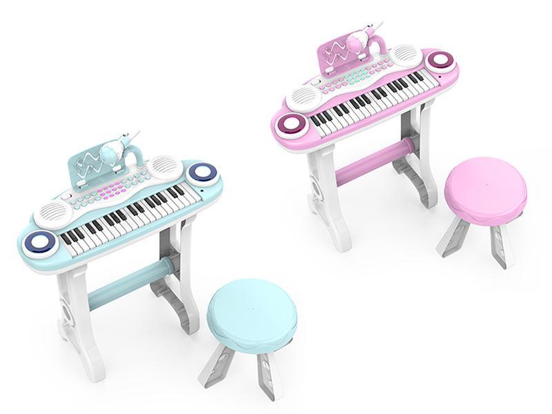 37 Keys Electronic Organ With  Microphone And Chair