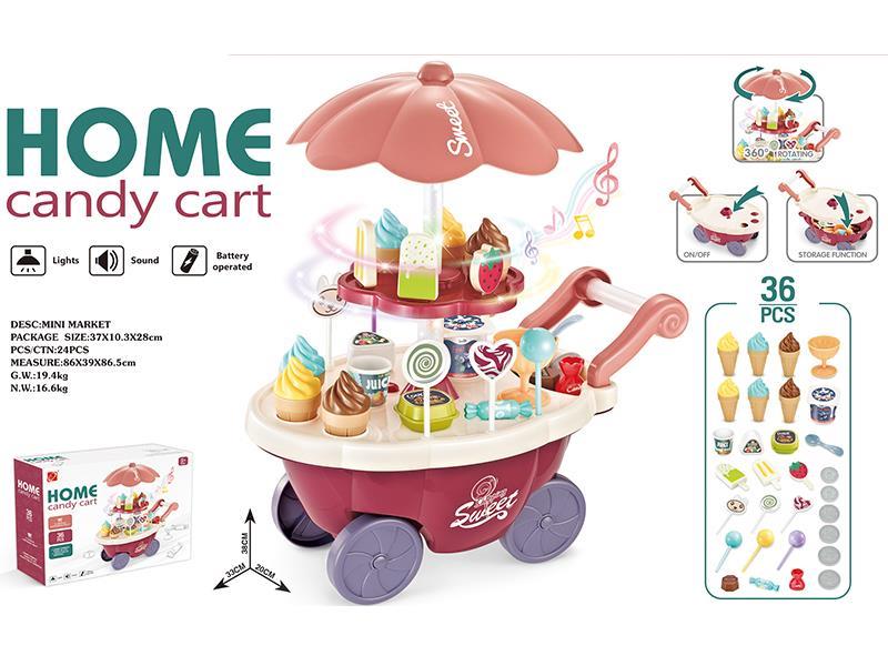 Mini Candy Cart With Light ,Music,Rotating