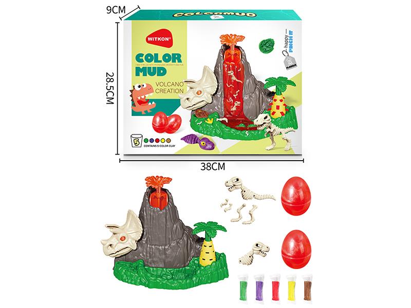 Color Clay Volcano Creation Toy
