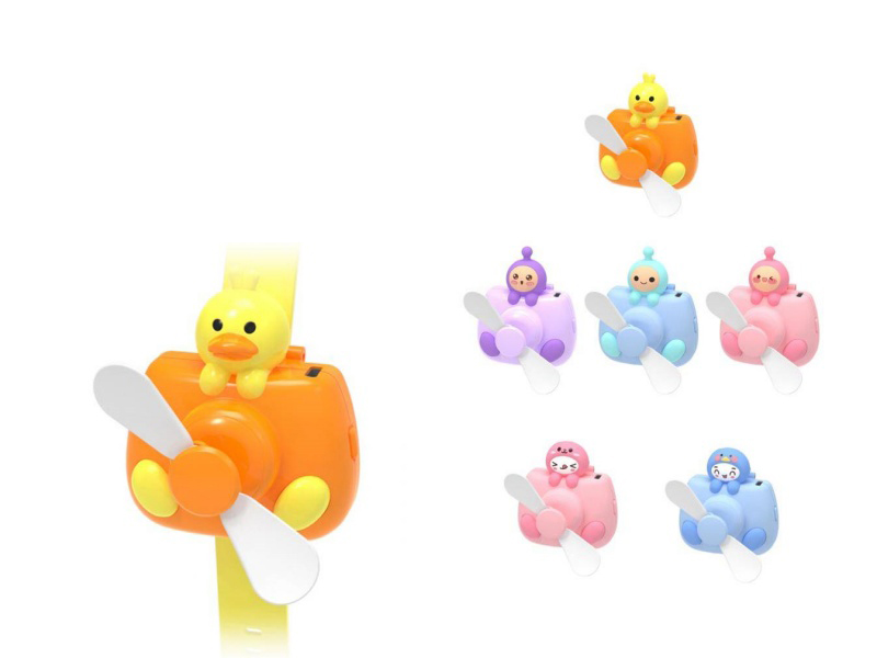Usb Charging Cartoon Watch Fan