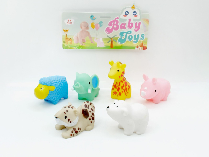 Vinyl Animals With Bb Whistles