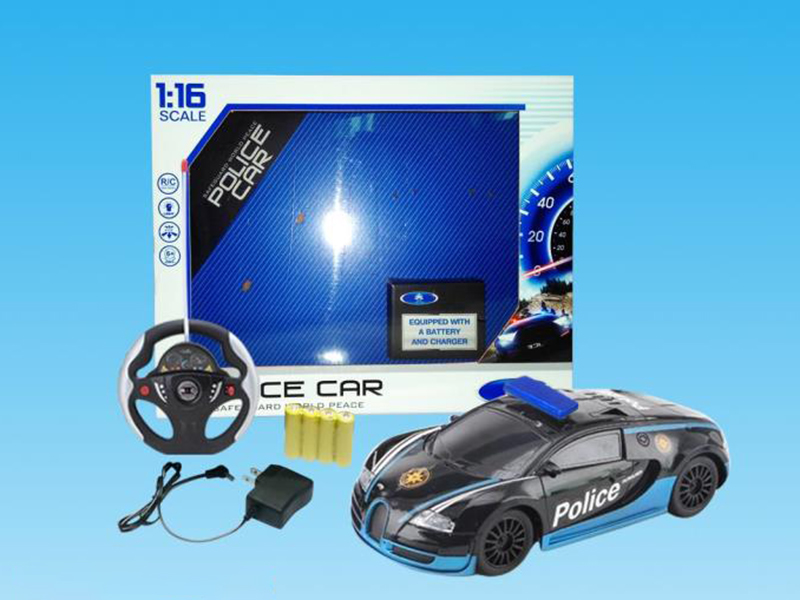 1:16 Bugatti 4-Channel Remote Control Police Car