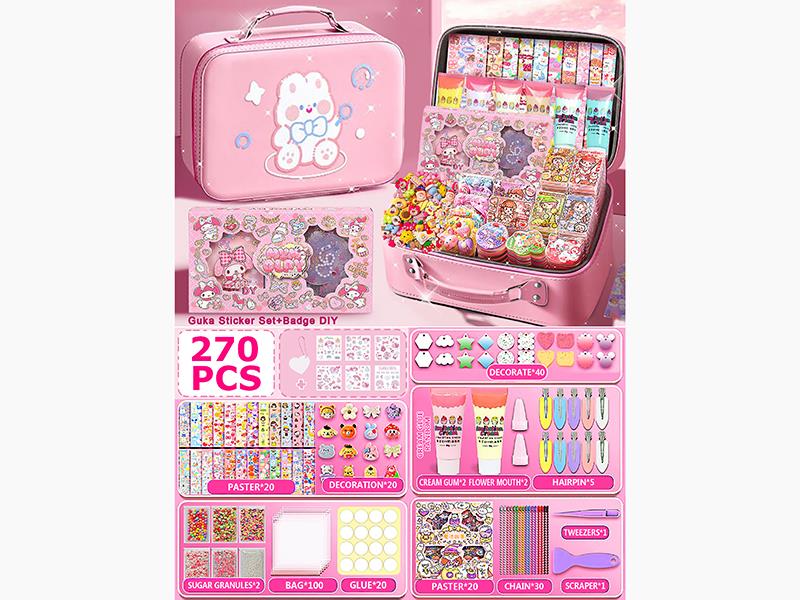 270pcs Guka Sticker Cream Glue Set