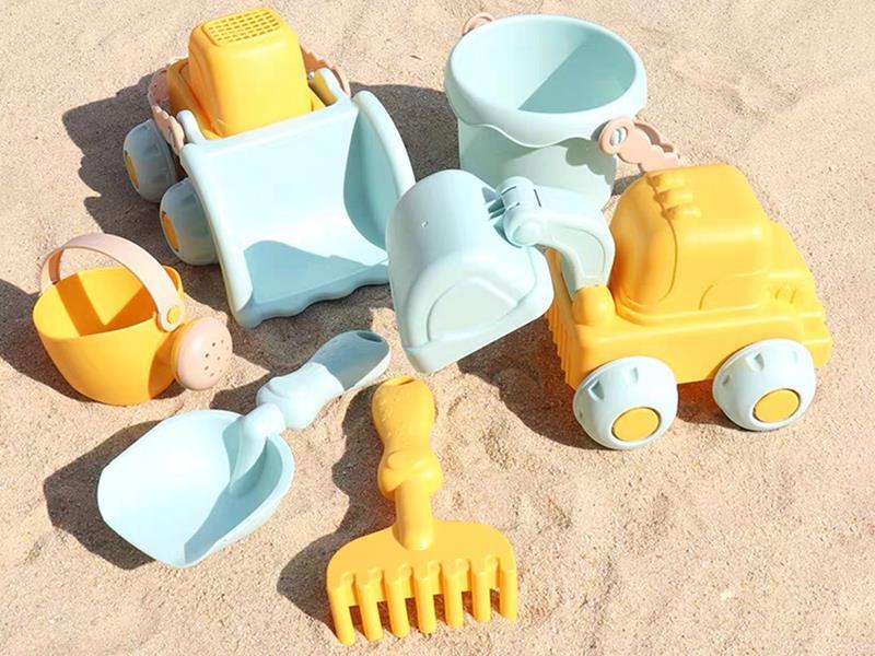 European Style Soft Plastic Beach Toys 6pcs