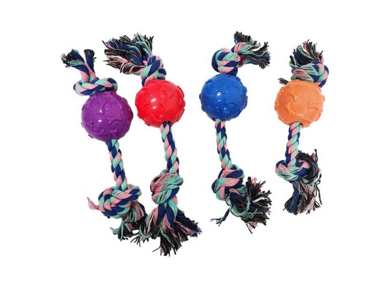 Double-Knot Bone Ball Pet Toy