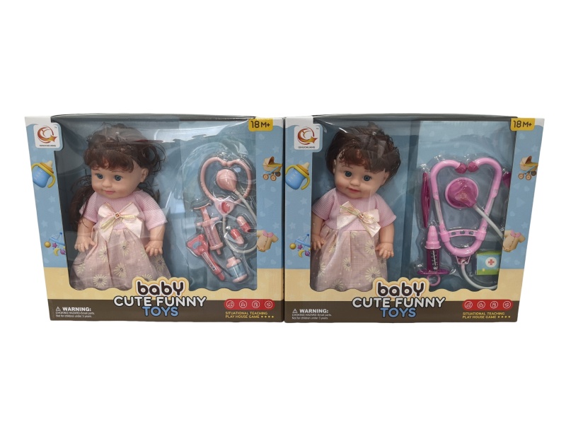 Two Sets Of 12-Inch Plush Dolls With Medical Devices And Ic Are Mixed