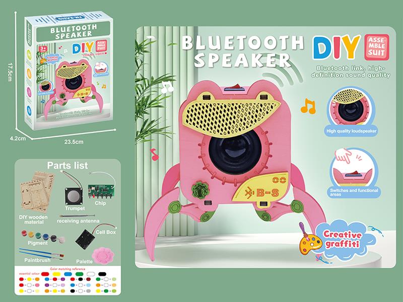 DIY Wooden Graffiti Bluetooth Speaker