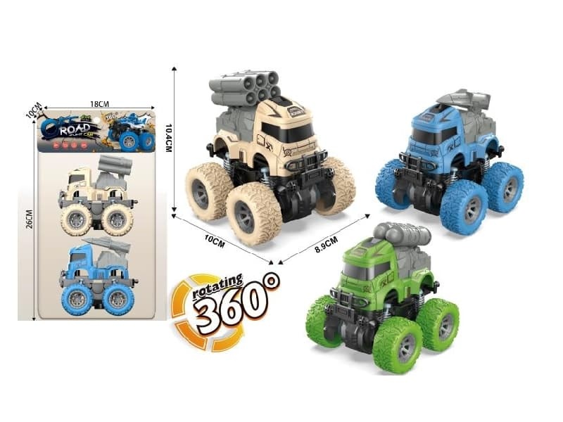Double Friction/Four-Wheel Drive/Stunt Military Vehicle