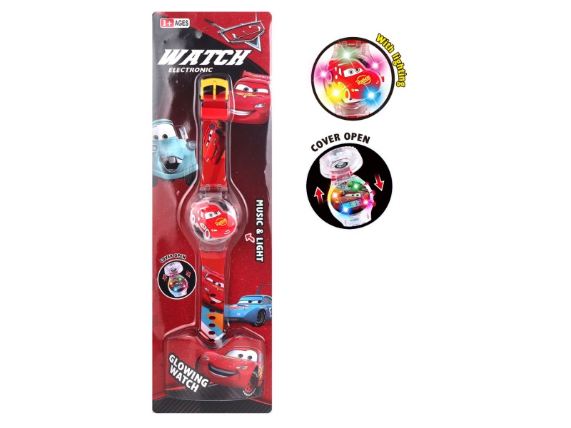 Car Clamshell Lights Music Watch