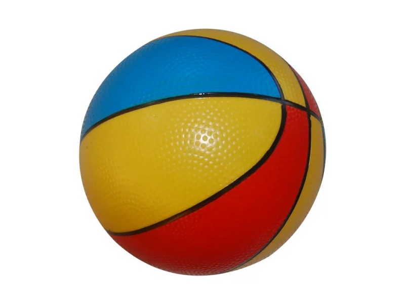 A 22Cm Painted Blue Ball