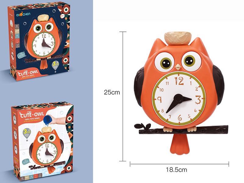 Bathroom Toys Owl Clock