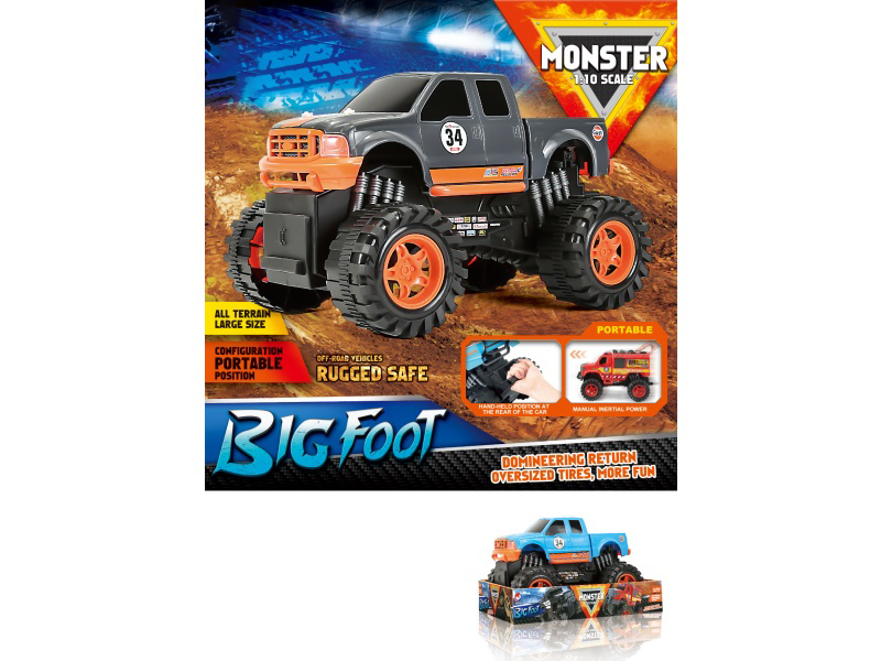 1:10 Fire Wheel Pickup Truck Inertia Vehicle
