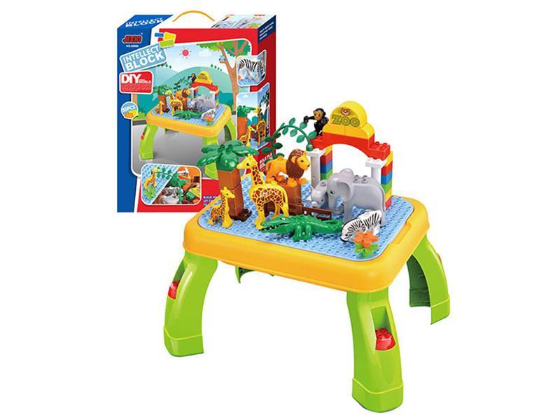 Animal World Building Blocks Table 55PCS