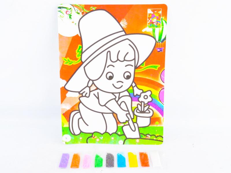 Children Sand Painting