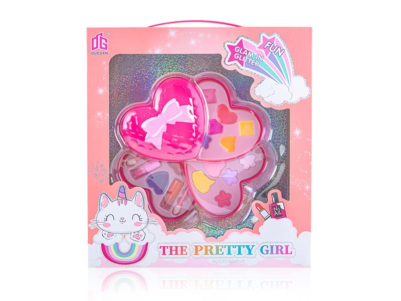Heart-Shaped DIY Three-Layer Makeup Box