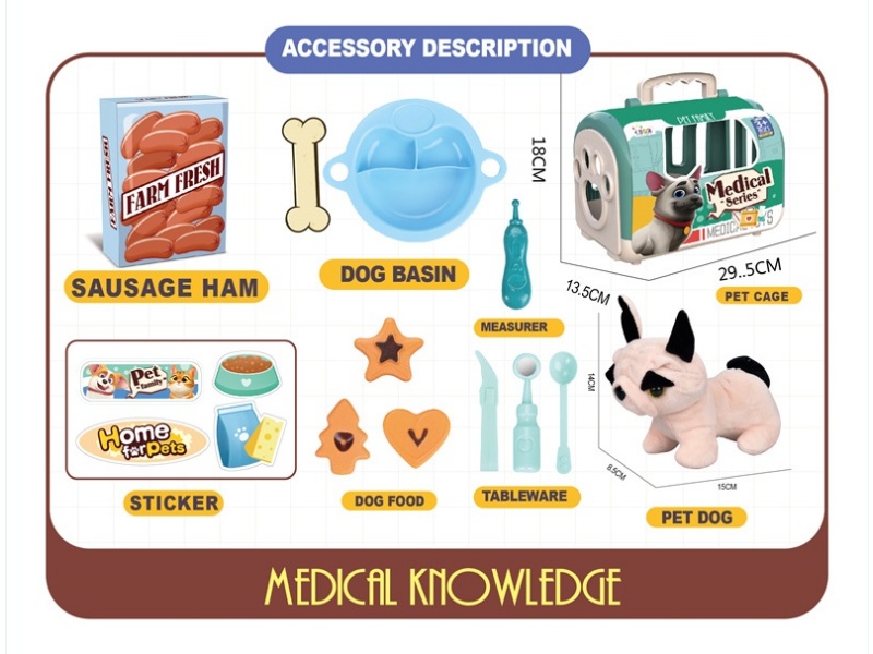 Pet Cage With Pet Dog