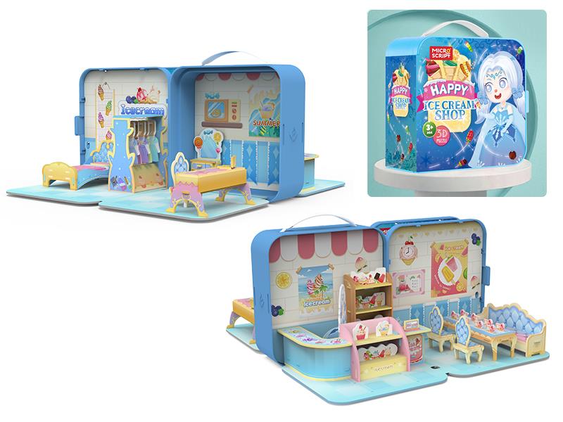 Ice Cream Shop Series DIY 3D Puzzle