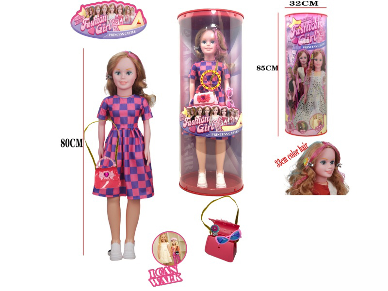 80cm Fashion And Walking Doll With Music(2xAG3 Batteries)