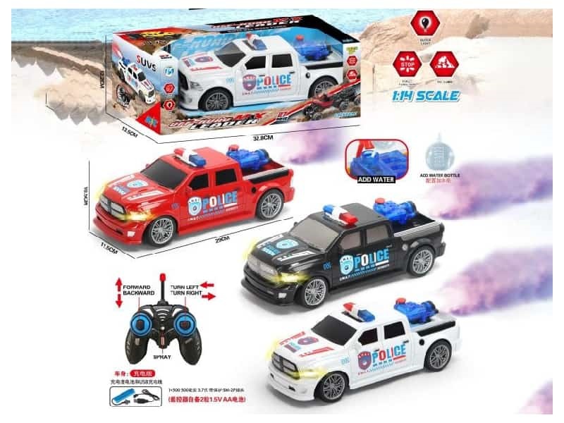 5 CH  Light Spray Pickup remote control police car
