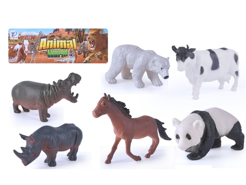 Solid Simulation Animal 6Pcs