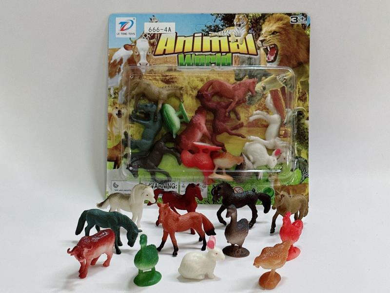 Pvc Simulation Farm Animal 12Pcs