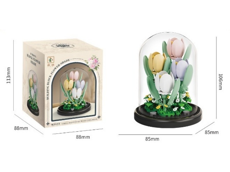 Building Blocks: Tulips + Outer Cover 174 Pcs