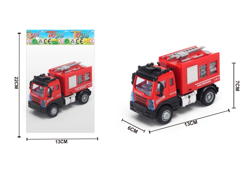 1:64 Huili European-Style Water Cannon Fire Engine