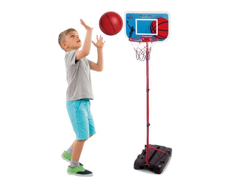 Basketball Stand + Storage Box +2 Basketballs