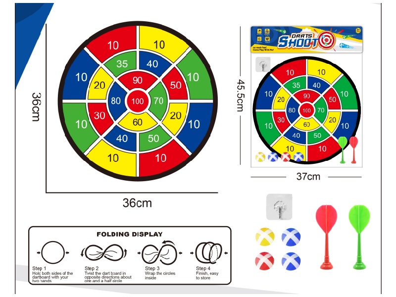 Digital Dartboard Adhesive Ball Cloth Target 36Cm (Patterns Can Be Customized) - Comes With Dartboard