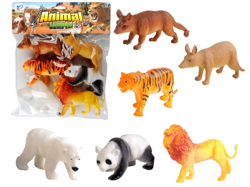 Pvc Simulation Animal 6Pcs