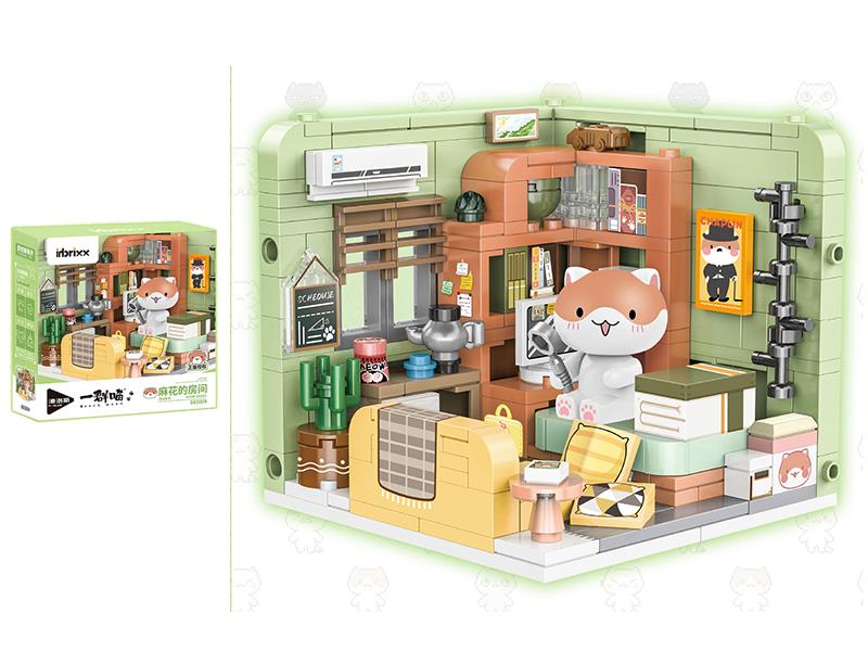 Each Meow Series Building Blocks - Ma Hua's Room 258pcs