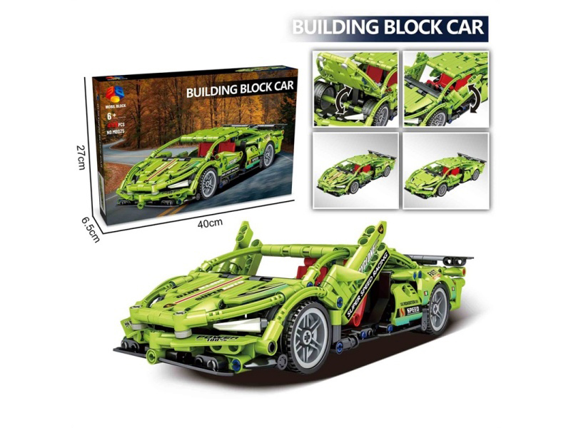 A New Type Of Diy Building Block Car With Technological Components - The Rebound Car