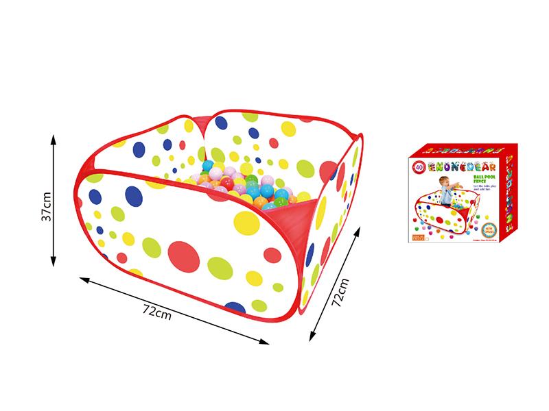 Polka Dot Pattern Ocean Ball Pool + 40 Balls