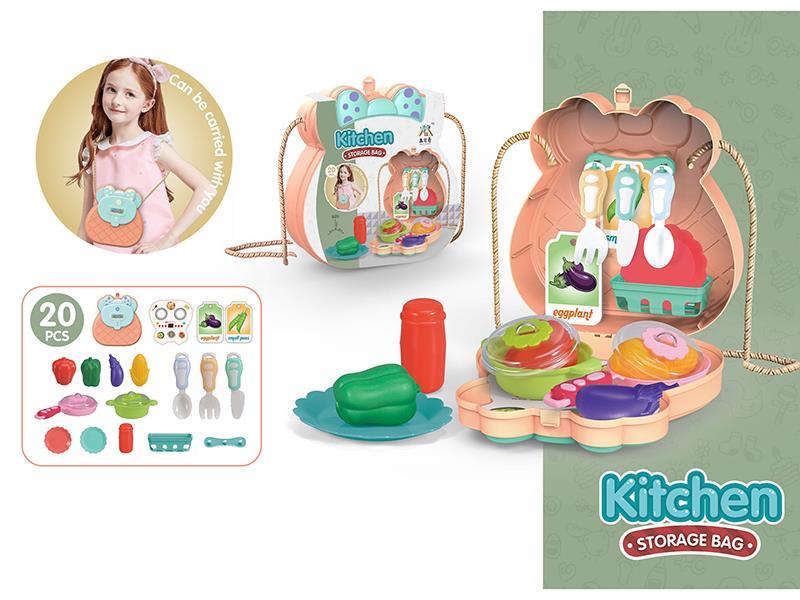 Playhouse Kitchen Tableware Single-Shoulder Bag