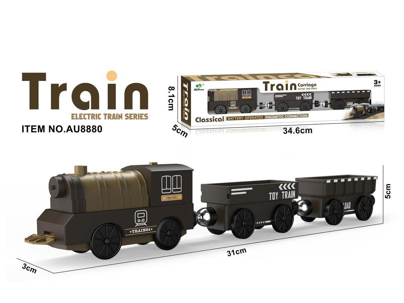 Three Classic Train Carriages