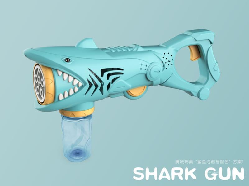 Full-Automatic 6 Hole Bubble Shark Gun With Light