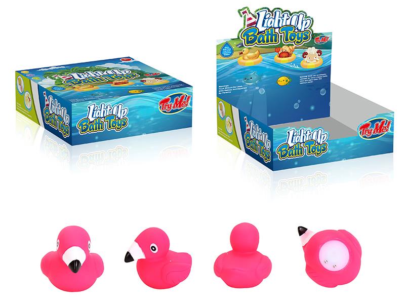 Flamingo Light Up Bath Toys 12pcs
