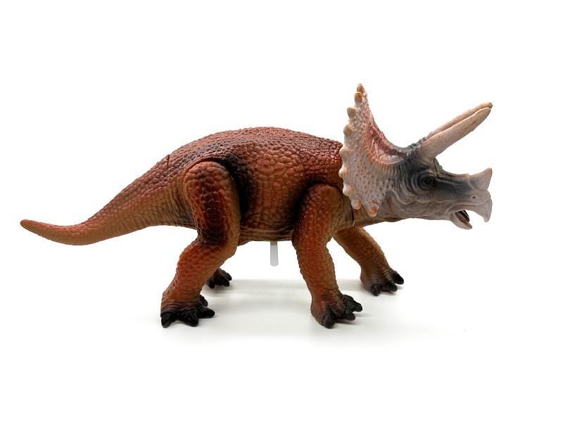 Hollow Triceratops With Sound - Brown (Joints Movable)