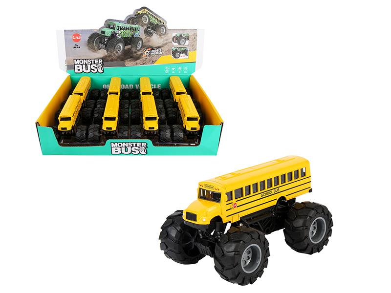 Pull Back Alloy Off-Road School Car 8pcs